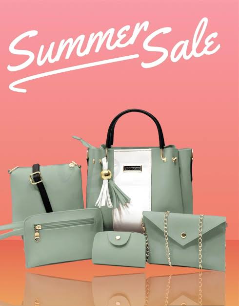 5-Piece Premium Synthetic Leather Bag Set | Jimmy Choo Inspired | Cloud Bag + Wallets + Chain