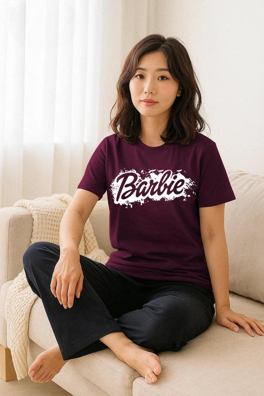 Barbie Printed Women’s Night Suit Set | Comfy Cotton Sleepwear