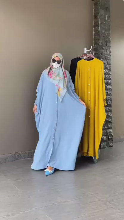 Abaya Fashion – Elegant Button-Down Style for Everyday Wear